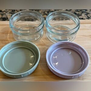 50% OFF deal: Set of 2 - salad dressing or condiment portable glass cups